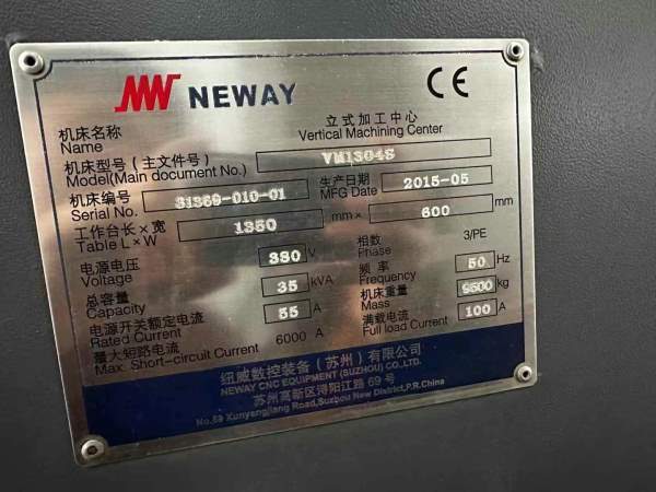 纽威VM1304H加工中心，1260，1270加工中心发那科OIMD.