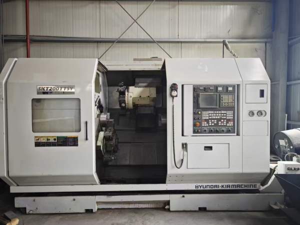 韩国起亚双SKT200TTSY，双主轴，电主轴，主卡盘10寸，.