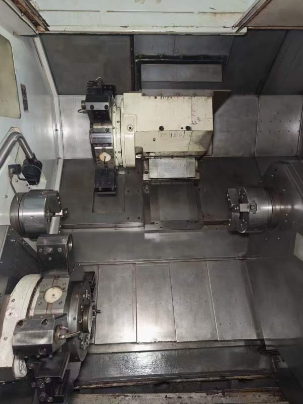 韩国起亚双SKT200TTSY，双主轴，电主轴，主卡盘10寸，.