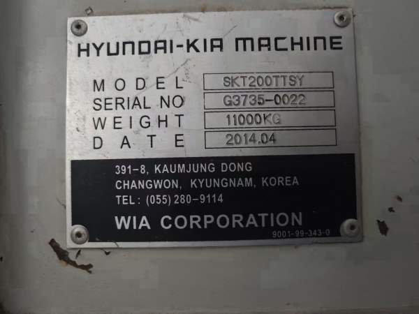 韩国起亚双SKT200TTSY，双主轴，电主轴，主卡盘10寸，.