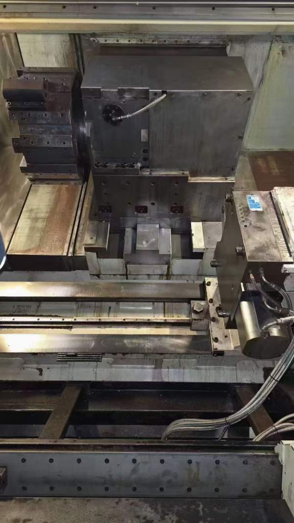 台湾原装立仲CNC-S50/3M重切削数控车床，24寸双液压卡.